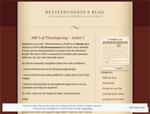 Tablet Screenshot of bettysnuggets.wordpress.com