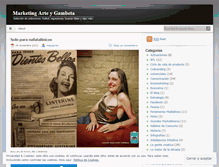 Tablet Screenshot of marketingarte.wordpress.com