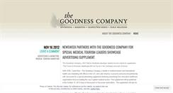 Desktop Screenshot of goodnesscompany.wordpress.com