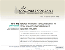 Tablet Screenshot of goodnesscompany.wordpress.com