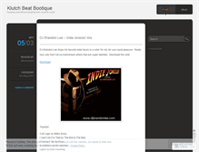 Tablet Screenshot of klutchbeat.wordpress.com