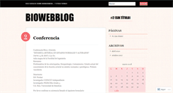 Desktop Screenshot of bioweblog.wordpress.com