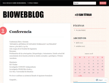 Tablet Screenshot of bioweblog.wordpress.com