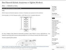 Tablet Screenshot of kabalaokulu.wordpress.com