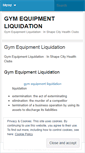 Mobile Screenshot of gymequipmentliquidationdgfi.wordpress.com