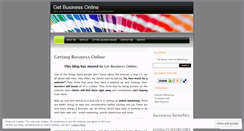 Desktop Screenshot of getbusinessonline.wordpress.com