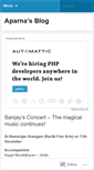 Mobile Screenshot of aparnasblog.wordpress.com