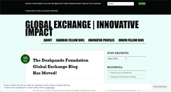 Desktop Screenshot of globalexchangeprogram.wordpress.com