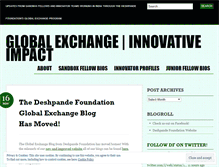 Tablet Screenshot of globalexchangeprogram.wordpress.com