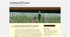 Desktop Screenshot of americanvetnews.wordpress.com