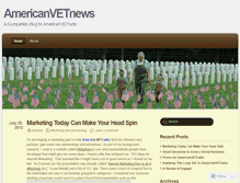 Tablet Screenshot of americanvetnews.wordpress.com