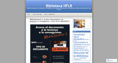 Desktop Screenshot of bibliohflr.wordpress.com