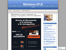 Tablet Screenshot of bibliohflr.wordpress.com