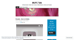 Desktop Screenshot of mufctalk.wordpress.com