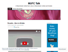 Tablet Screenshot of mufctalk.wordpress.com