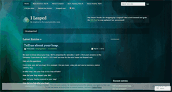 Desktop Screenshot of ileaped.wordpress.com