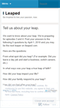 Mobile Screenshot of ileaped.wordpress.com