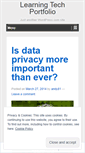Mobile Screenshot of learningtechportfolio.wordpress.com