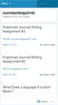 Mobile Screenshot of constantsquirrel.wordpress.com