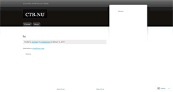 Desktop Screenshot of ctbnu.wordpress.com