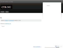 Tablet Screenshot of ctbnu.wordpress.com