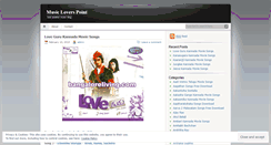 Desktop Screenshot of musicloverspoint.wordpress.com