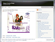Tablet Screenshot of musicloverspoint.wordpress.com