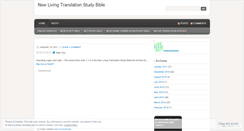 Desktop Screenshot of newlivingtranslationstudy.wordpress.com