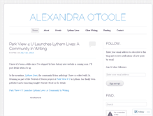 Tablet Screenshot of alexandraotoole.wordpress.com