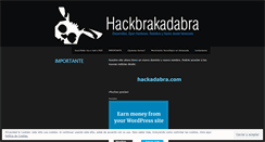 Desktop Screenshot of hackbrakadabra.wordpress.com