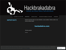 Tablet Screenshot of hackbrakadabra.wordpress.com