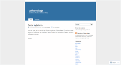 Desktop Screenshot of cultumalaga.wordpress.com