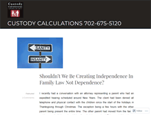 Tablet Screenshot of custodycalculations.wordpress.com