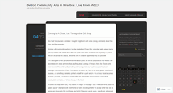 Desktop Screenshot of detroitartsinpractice.wordpress.com