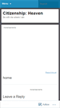 Mobile Screenshot of citizensofheaven.wordpress.com