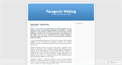 Desktop Screenshot of paragonls.wordpress.com