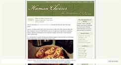 Desktop Screenshot of humanchoices.wordpress.com