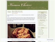 Tablet Screenshot of humanchoices.wordpress.com