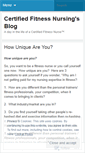 Mobile Screenshot of fitnessnursing.wordpress.com
