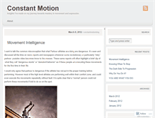 Tablet Screenshot of constantmotionblog.wordpress.com