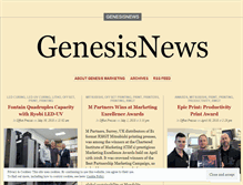 Tablet Screenshot of genesisnews.wordpress.com