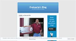 Desktop Screenshot of evaluarte.wordpress.com