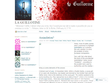 Tablet Screenshot of guillotine.wordpress.com