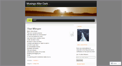 Desktop Screenshot of musingsafterdark.wordpress.com