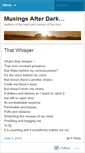 Mobile Screenshot of musingsafterdark.wordpress.com