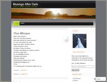 Tablet Screenshot of musingsafterdark.wordpress.com