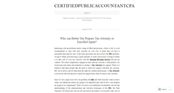 Desktop Screenshot of certifiedpublicaccountantcpa.wordpress.com