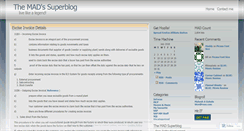 Desktop Screenshot of madsuperblog.wordpress.com