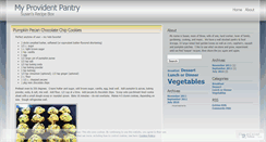Desktop Screenshot of myprovidentpantry.wordpress.com