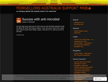 Tablet Screenshot of morgellonsaustralia.wordpress.com
